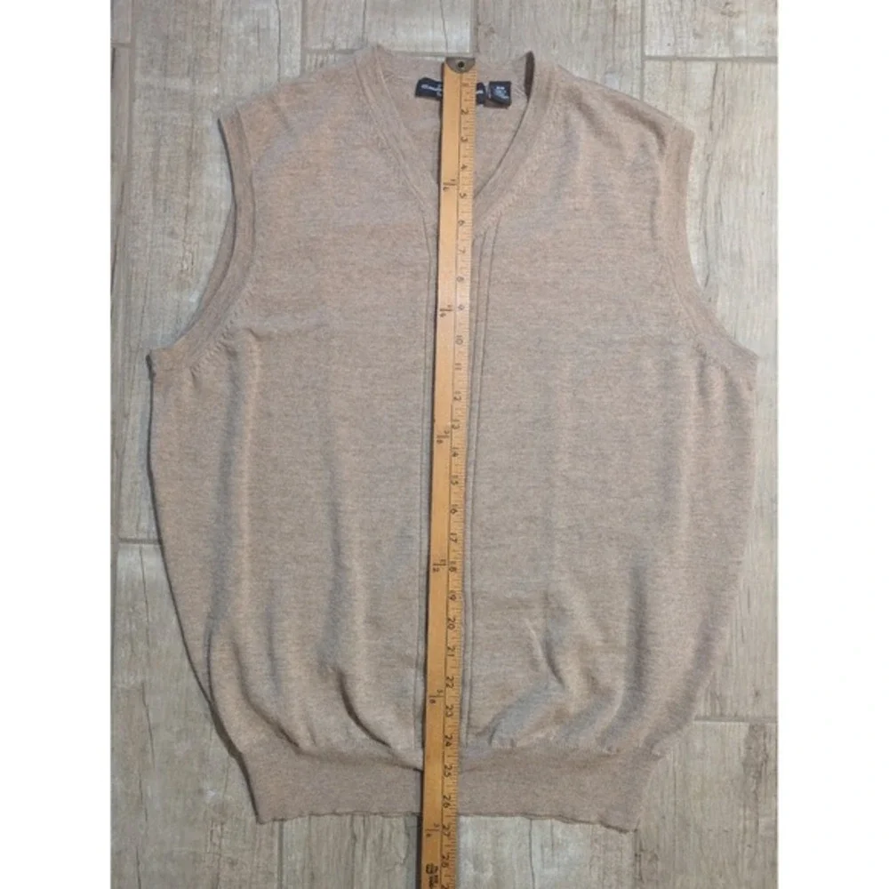Carnoustie Men's V-Neck Sweater Vest Sleeveless‎ Golf Knitwear Beige M/M